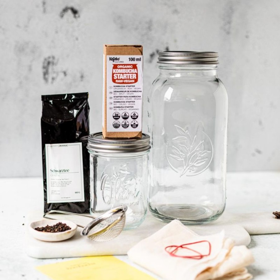 Mason Jars Lieblingsglas | Kombucha Starter Set