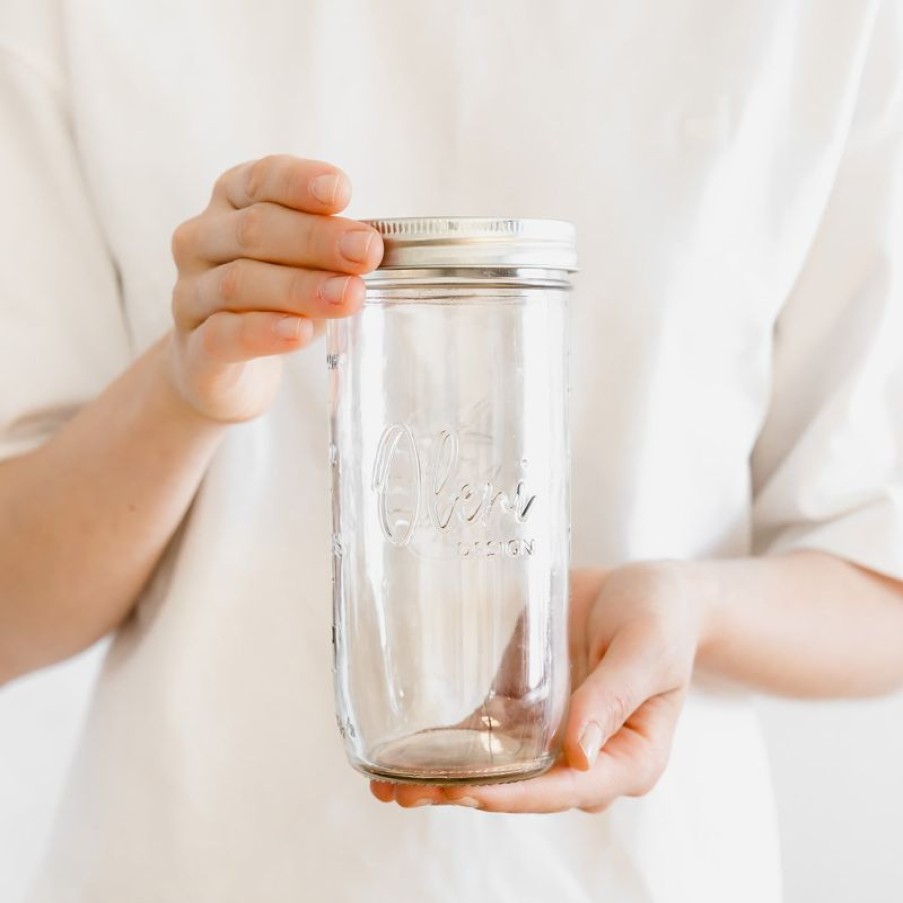 Mason Jars Lieblingsglas | Oleni Mason Jar | Wide | 0.75 Liter